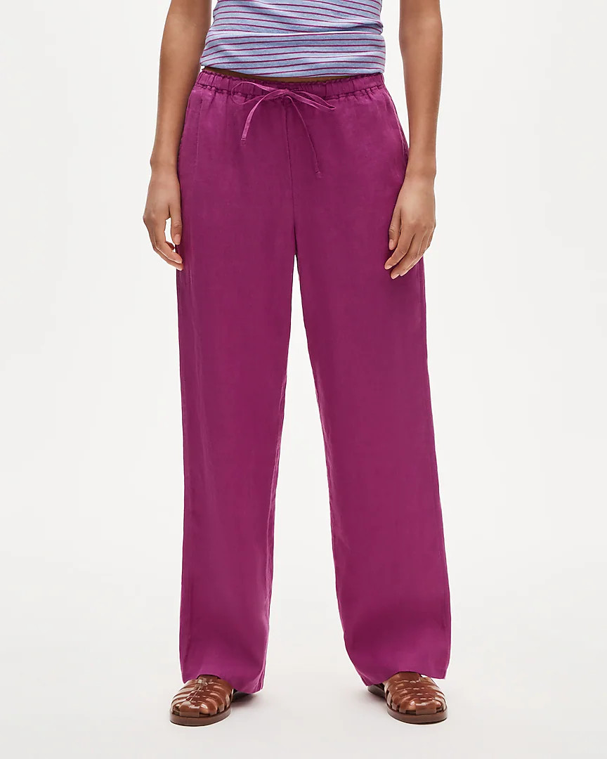 Petite Soleil pant in linen | J. Crew US
