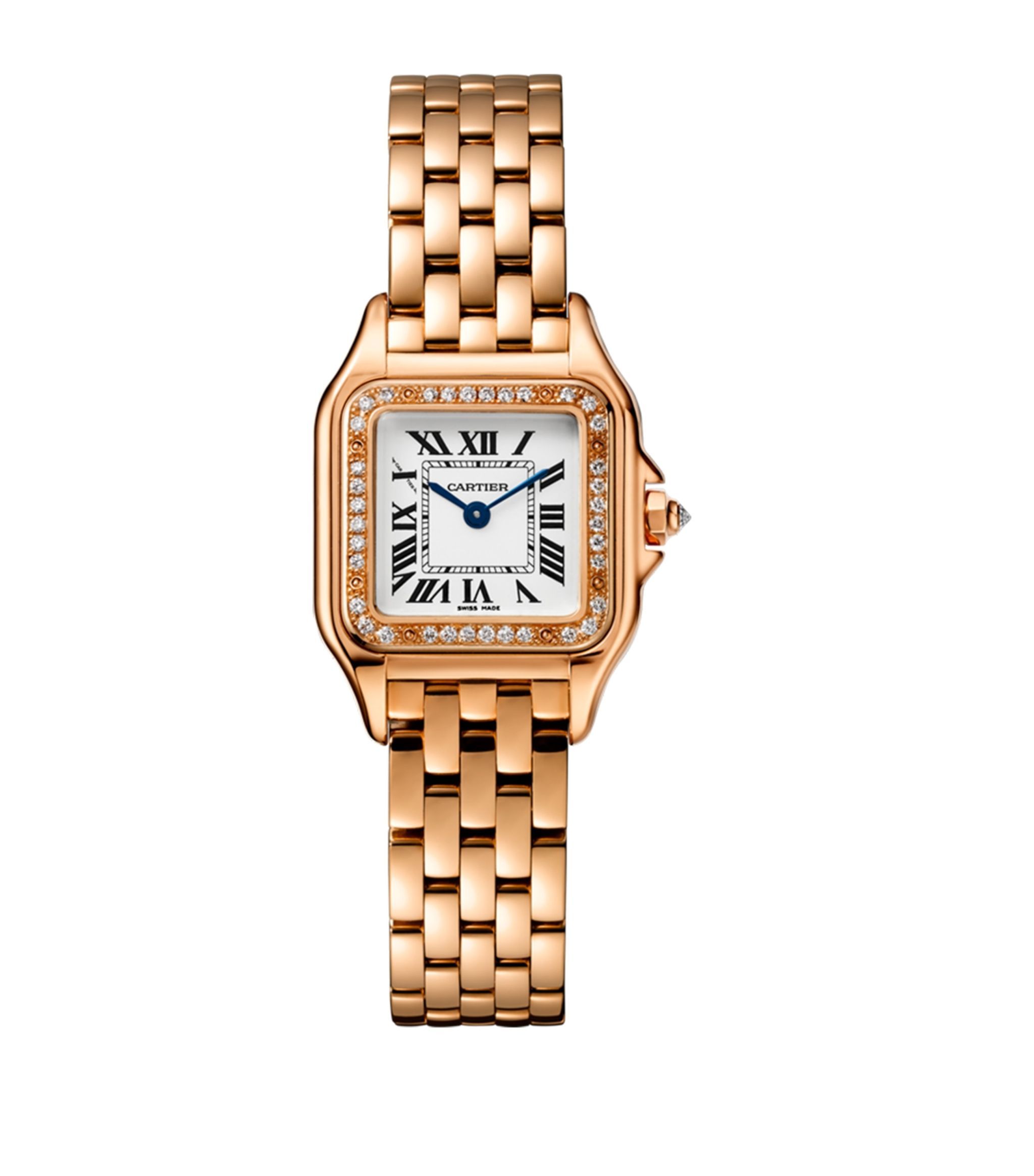 Small Pink Gold Diamond Panthère de Cartier Watch 22mm | Harrods