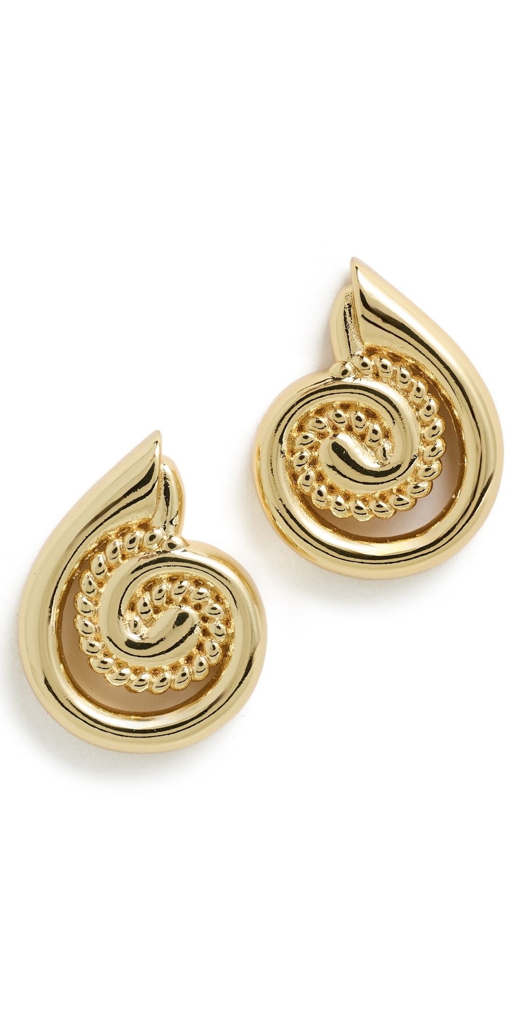 Logan Tay Coastal Swirl Earrings Gold One Size | Shopbop