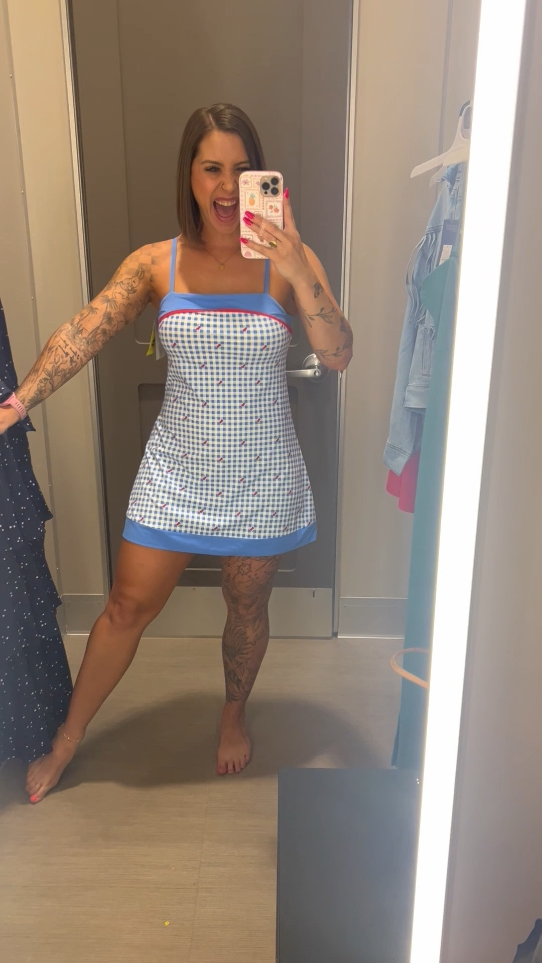 This athletic dress is so fun with the little cherries. It’s a great casual option for the 4th of July. I’m wearing a medium. This also has detached shorts 🙌🏼.

#LTKActive #LTKfitnessgoals #LTKSeasonal