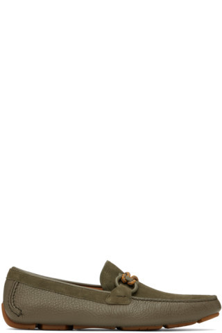 Khaki Driver Loafers | SSENSE