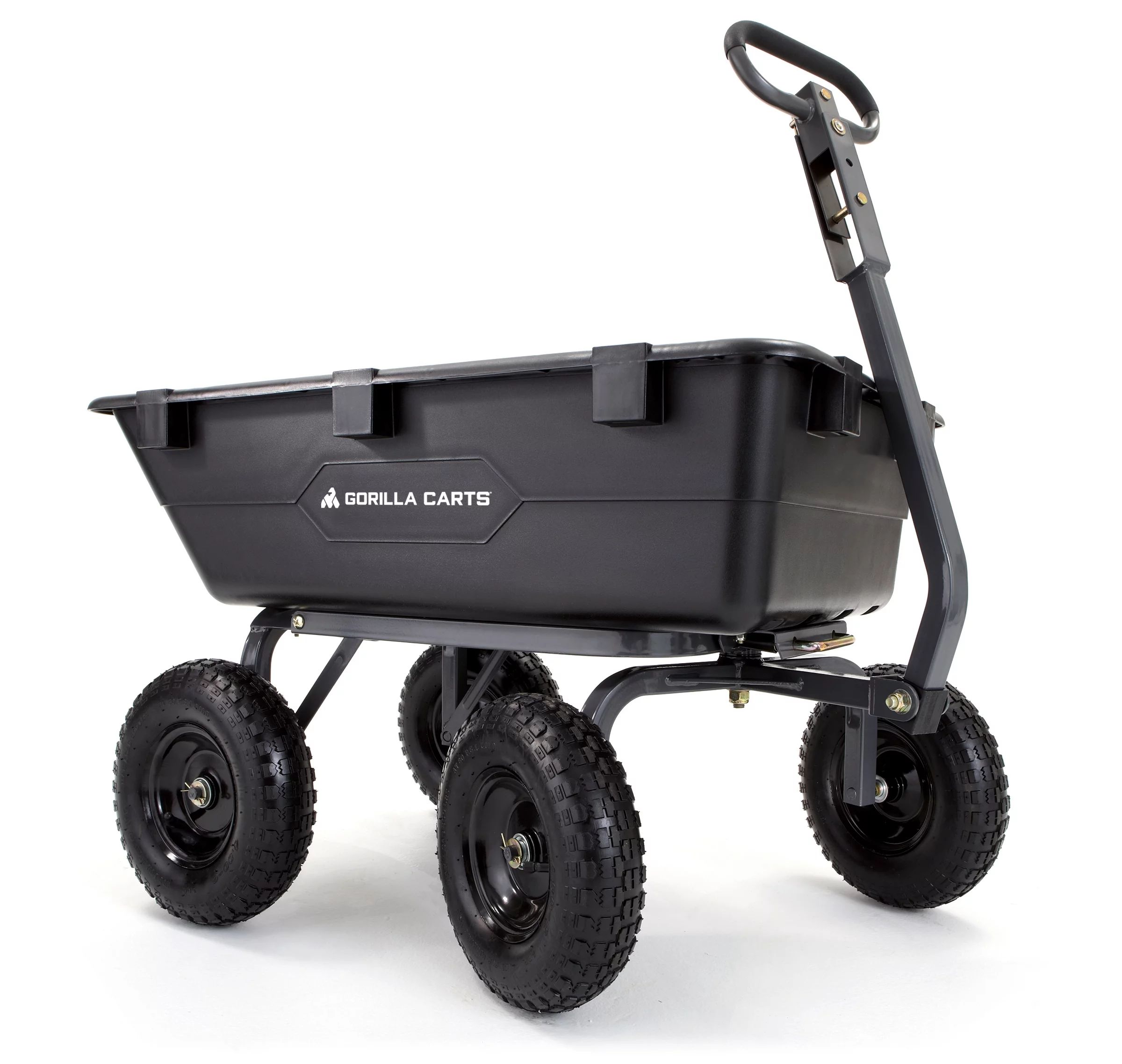 Gorilla Carts GOR6PS 1200-lb. Heavy-Duty Poly Dump Cart, 13" Tires - Walmart.com | Walmart (US)