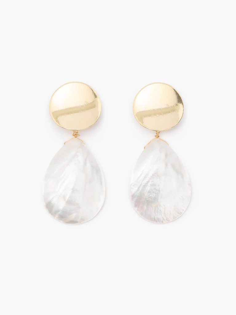 Mother Of Pearl Shell Drop Earrings | French Connection (UK)