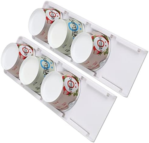 Yogurt Organizer for Fridge, Yogurt Holder for Refrigerator Greek and Vegan Yogurt Organizer Slid... | Amazon (US)