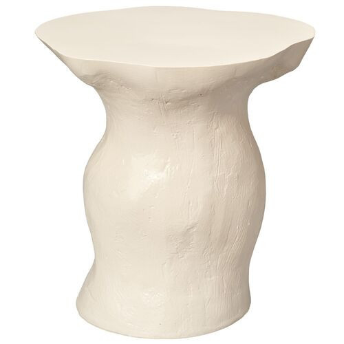 Sculpt Side Table - Jamie Young Co. - White | End Table, Occasional Table, Small Table | One Kings Lane