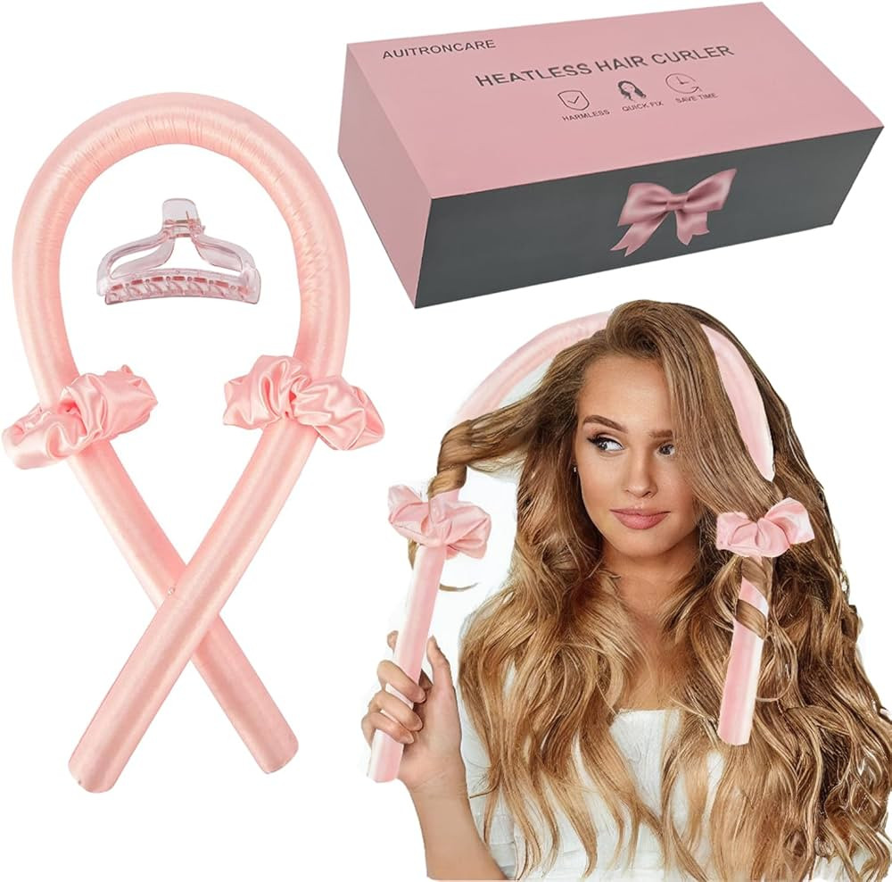 Heatless Hair Curlers for Long and Medium Hair,Silk Curls Headband with Gift Box,Satin Curling Ro... | Amazon (US)