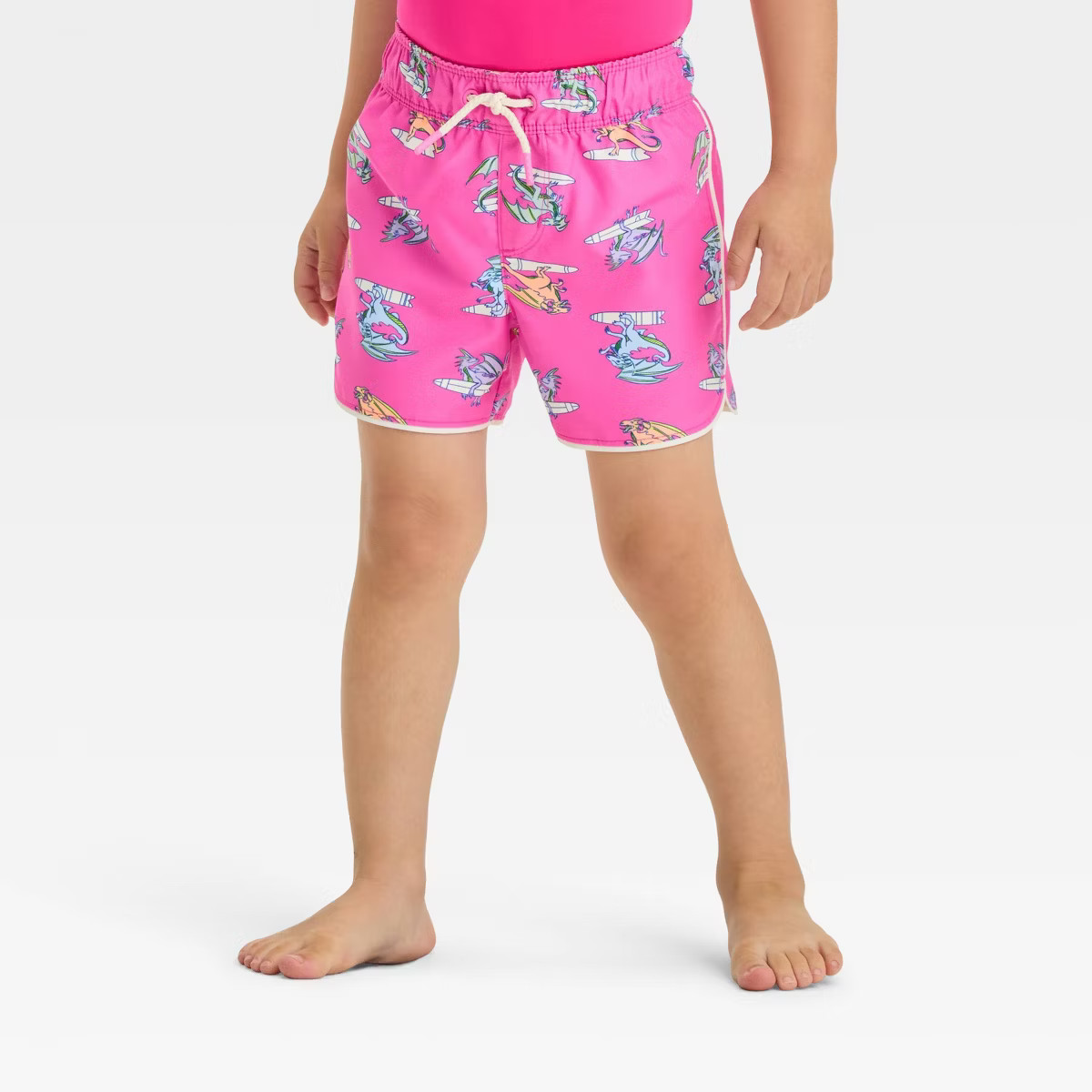 Toddler Boys' Dragon Swim Shorts - Cat & Jack™ Pink | Target