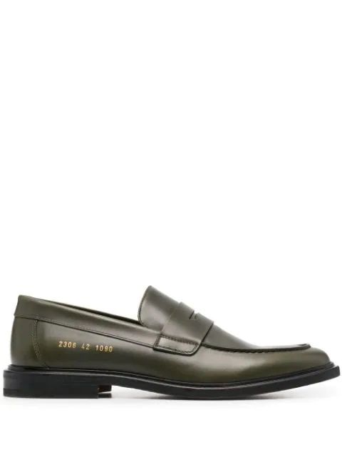 Common Projects slip-on Leather Loafers - Farfetch | Farfetch (US)