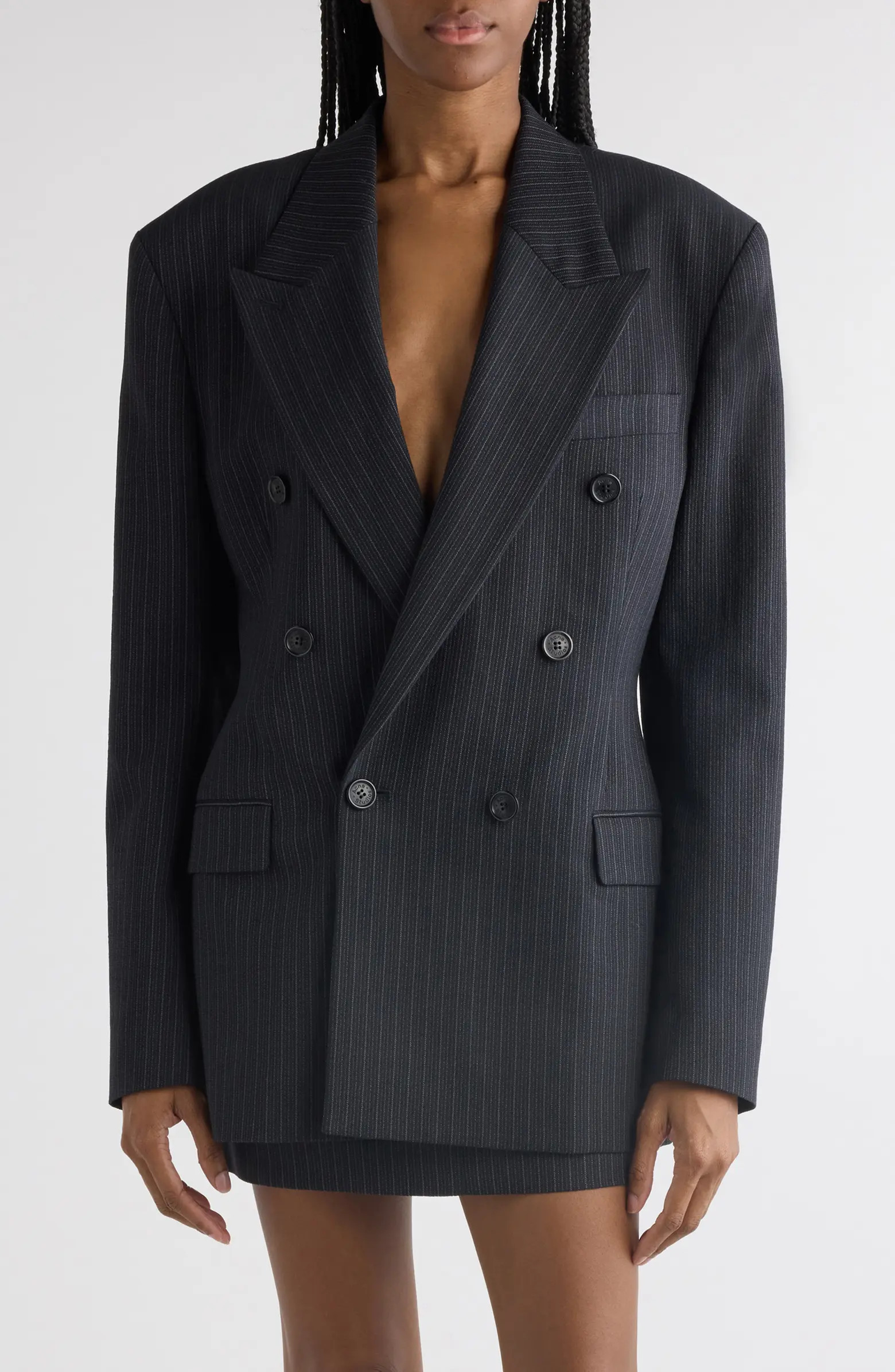 Juvel Double Breasted Stripe Jacquard Blazer | Nordstrom