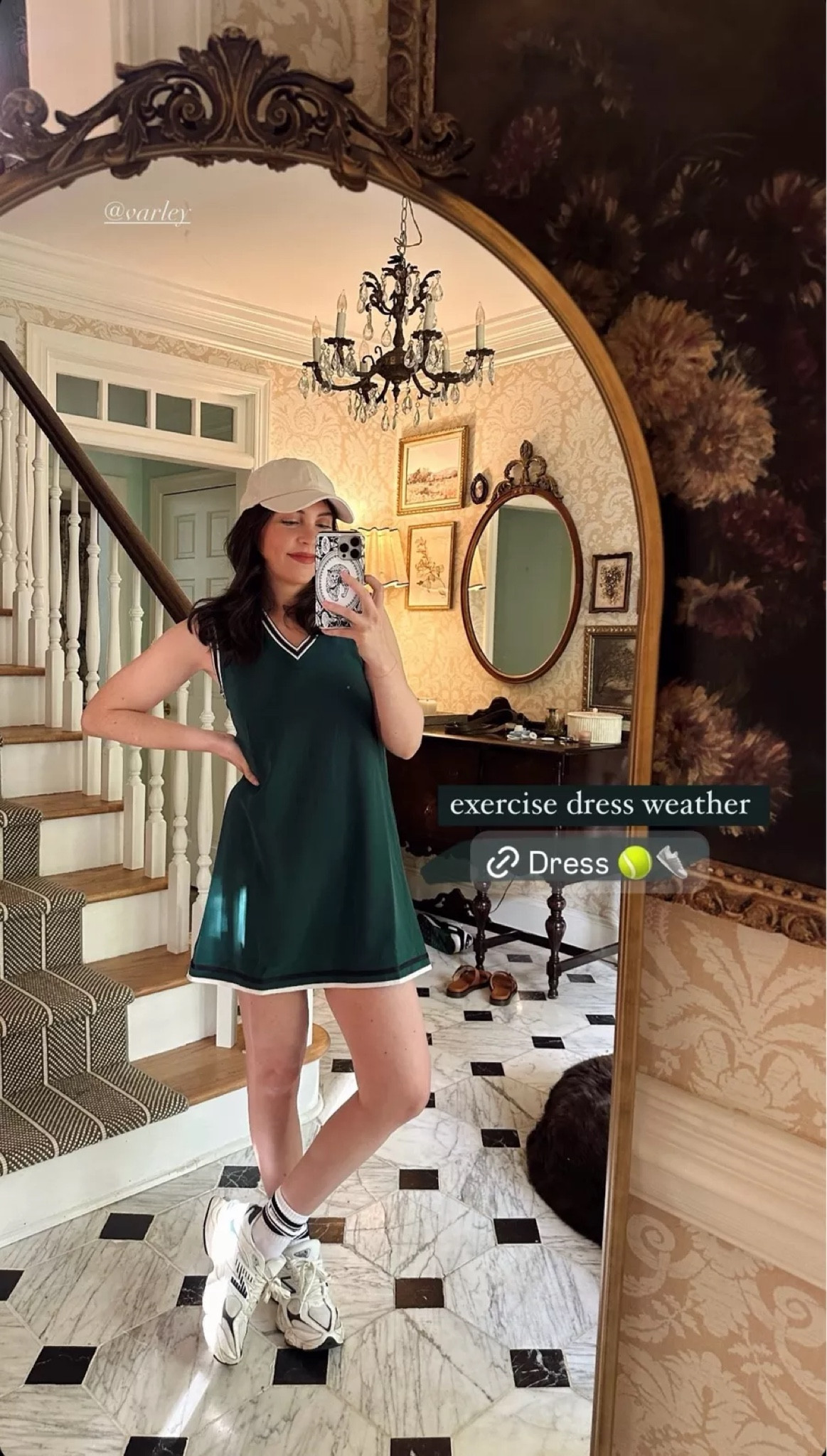 Exercise dress that would transition to fall with a cardigan layered on top or over the shoulders 

#LTKActive