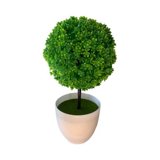 East Bosque’s Faux Boxwood, Fake House Plant, 9" Inches Tall, Green | Walmart (US)