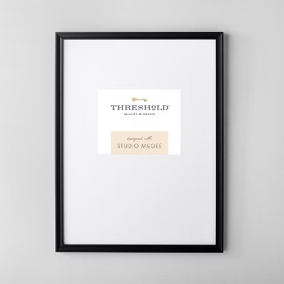 18" x 24" Matted to 8" x 10" Gallery Single Image Frame Black - Threshold™ designed with Studio McGe | Target