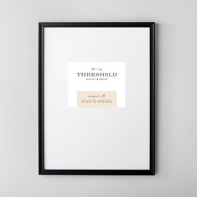 19.49&#34; x 25.49&#34; Matted to 8&#34; x 10&#34; Gallery Single Image Frame Black - Threshold&#... | Target