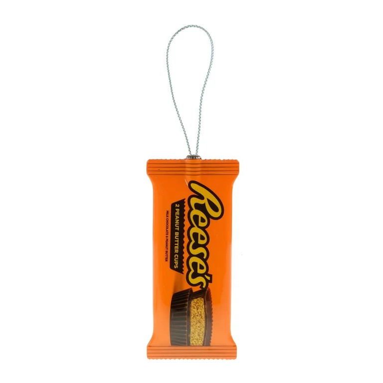 Reese's Peanutbutter Cup Decoupage Holiday Ornament, Oraange, Plastic, By Ruz | Walmart (US)