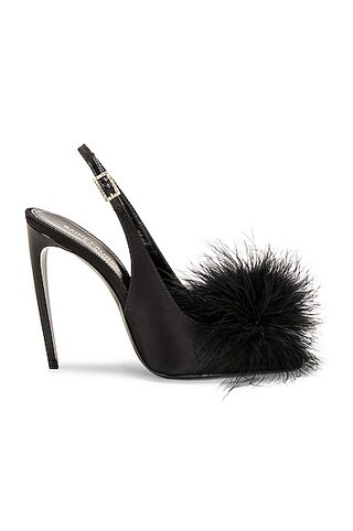 Saint Laurent Blanco 110 Sandal in Black | FWRD 