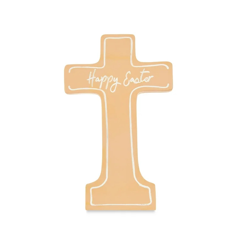 Easter Brown Resin Cross, Happy Easter, by Way To Celebrate | Walmart (US)