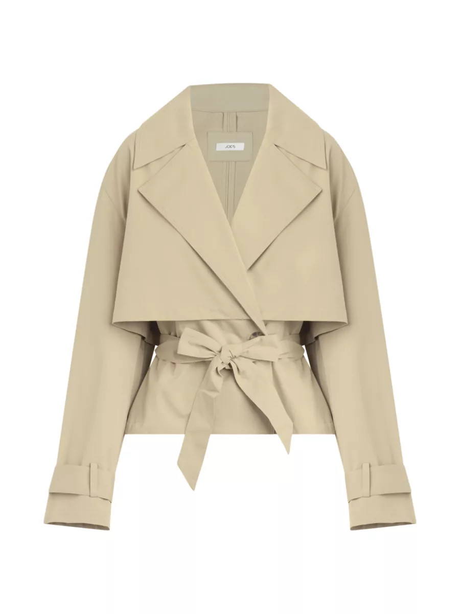 The Liz Cropped Trench Coat | Saks Fifth Avenue