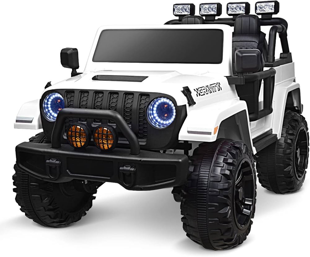 Joywhale 24V 2 Seater Kids Ride on Car Truck 4WD Battery Powered Motorized Easy-Drag Truck, with ... | Amazon (US)