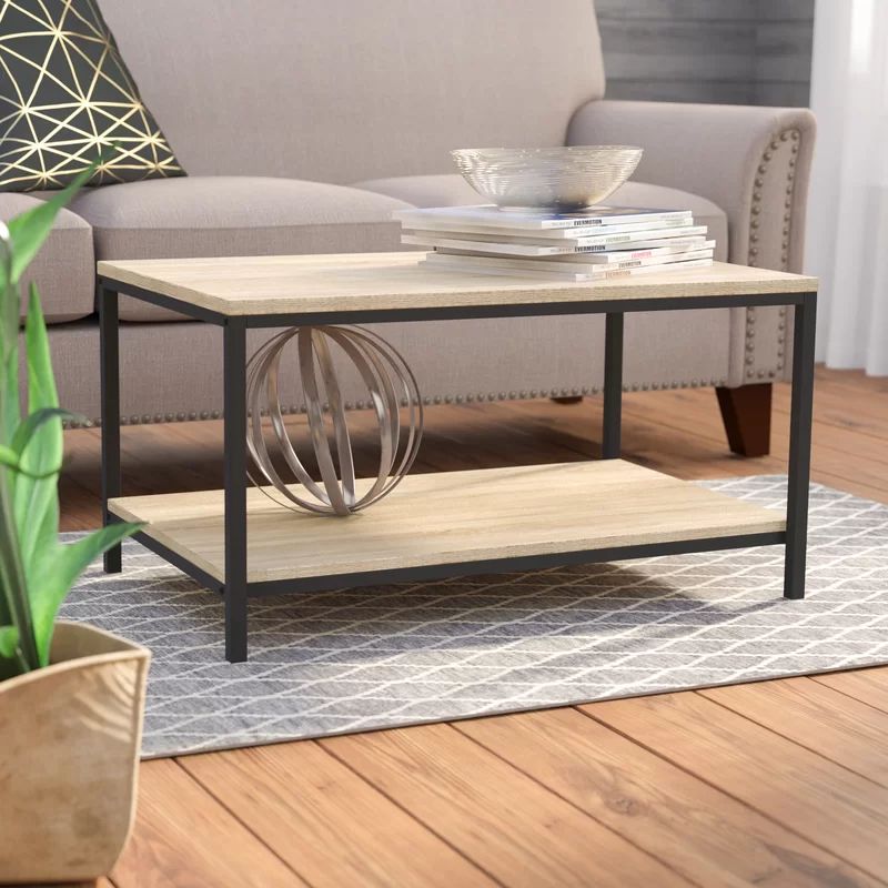 Bronson 4 Legs Coffee Table with Storage | Wayfair North America