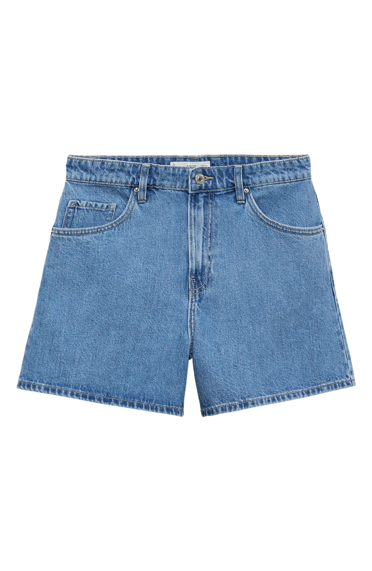 MANGO Zoey High Waist Denim Shorts | Nordstrom | Nordstrom