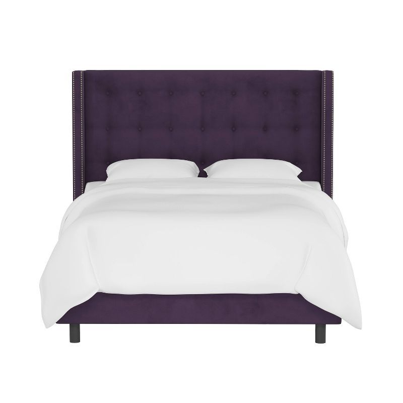 Nail Button Tufted Wingback Velvet Bed - Threshold™ | Target