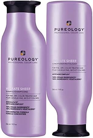 Pureology Hydrate Sheer Shampoo | For Fine, Dry, Color-Treated Hair | Lightweight Hydrating Shamp... | Amazon (US)