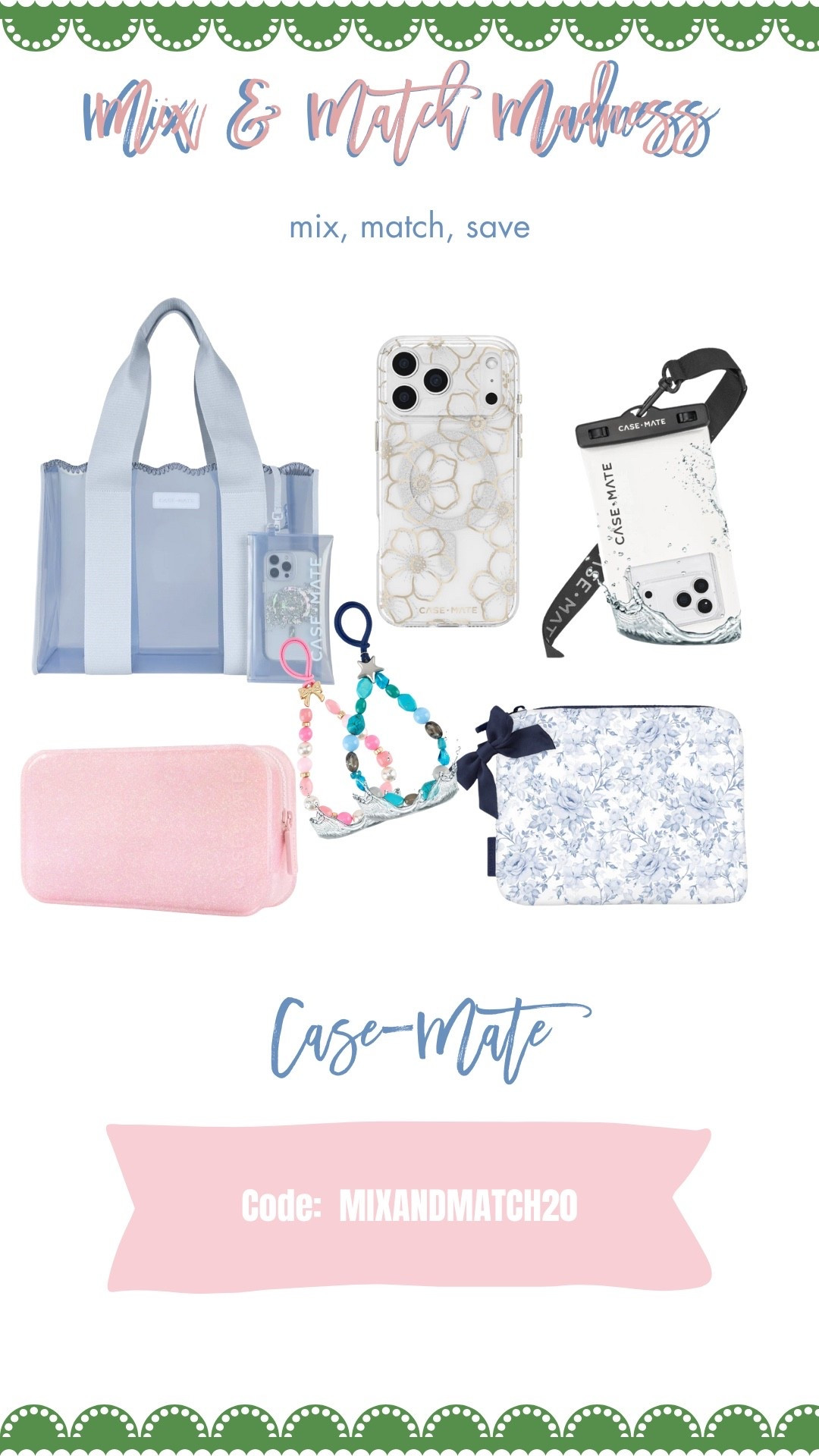 My go-to for waterproof and wipe to clean Beach bags (or pool or lake bags). The phone pouch is a must whether you’re on the water, sand or snow! Use my code for 20% off sitewide. 

Code MIXANDMATCH20 

#LTKTravel #LTKSwim #LTKItBag

#LTKfitnessgoals