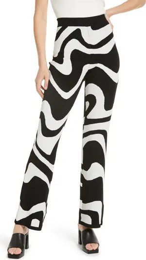 Abstract Print Knit Pull-On Pants | Nordstrom