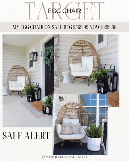 Target home, target outdoor, egg chair, My egg chair on sale now only limited time don’t miss out! Reg $569.99 Now $299.98

#LTKhome #LTKSeasonal #LTKsalealert