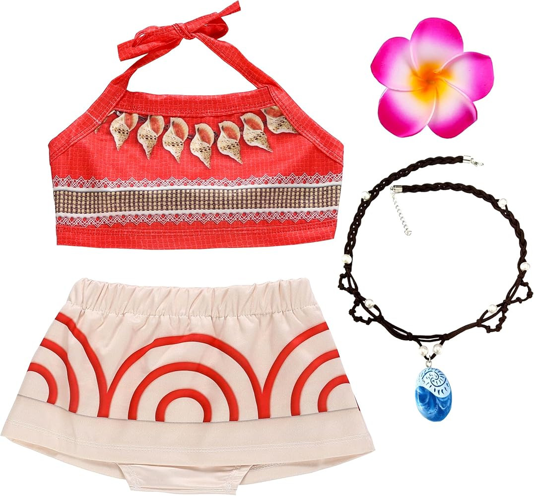 Baby Girls Adventure Bathing Suit Halter Bikini Sets Swimsuit Swimwear Princess Fancy Dress Costu... | Amazon (US)