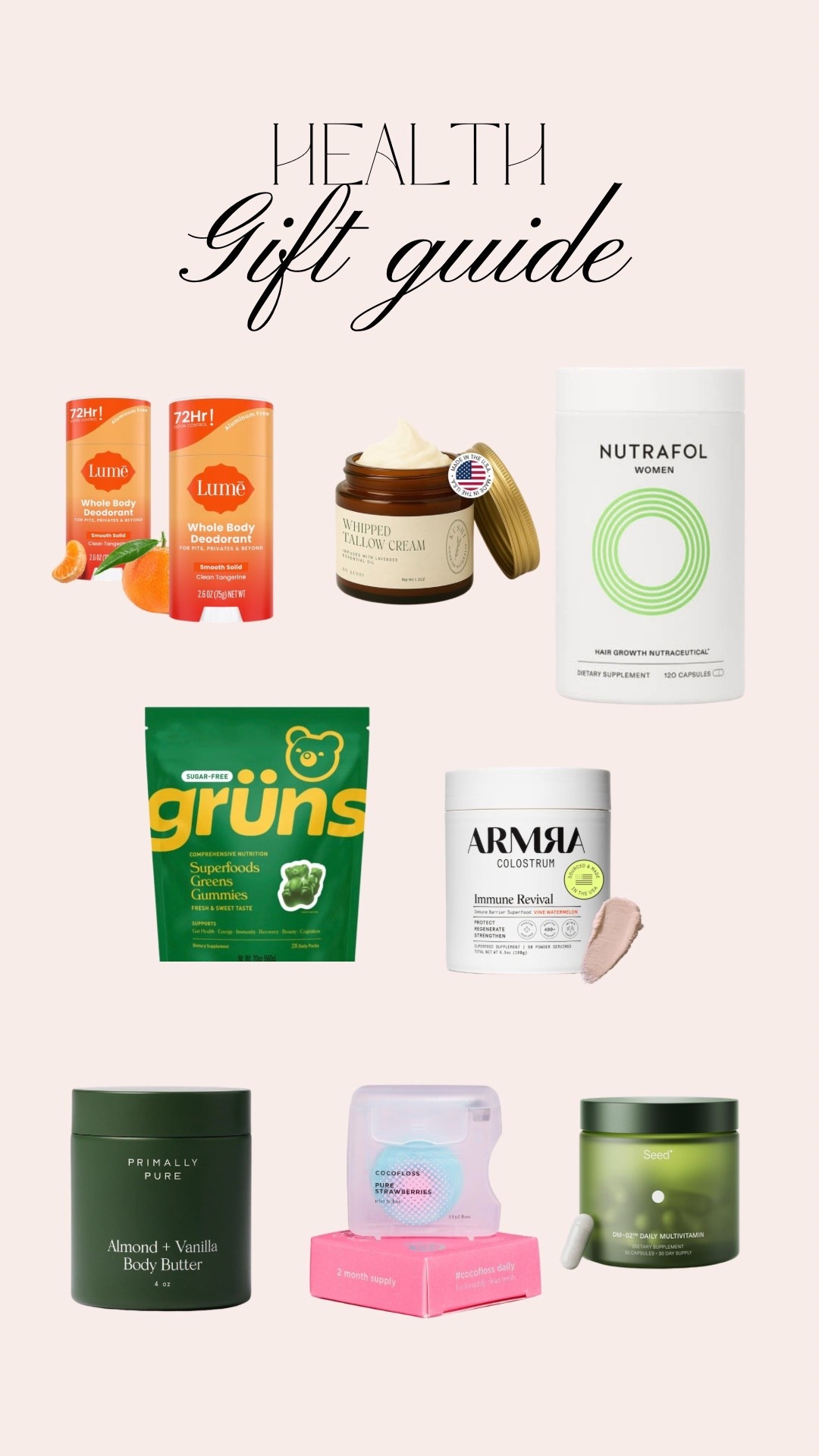 Gift Guide: Health Edition 🌱

#LTKGiftGuide #LTKmorningroutine #LTKselfcare