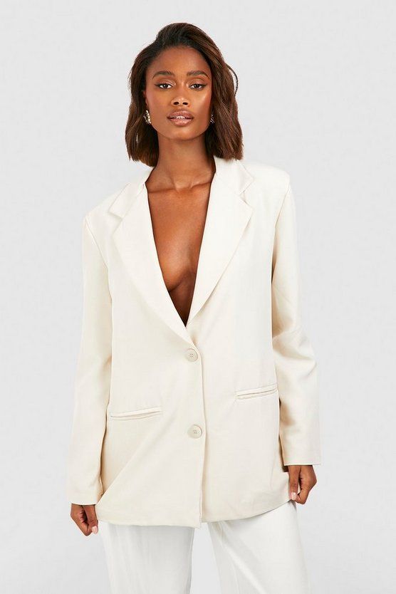 Relaxed Fit Tailored Blazer | Boohoo.com (UK & IE)