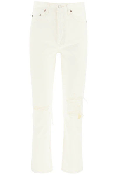 AGOLDE Riley High Rise Straight Crop Jeans | Cettire Global