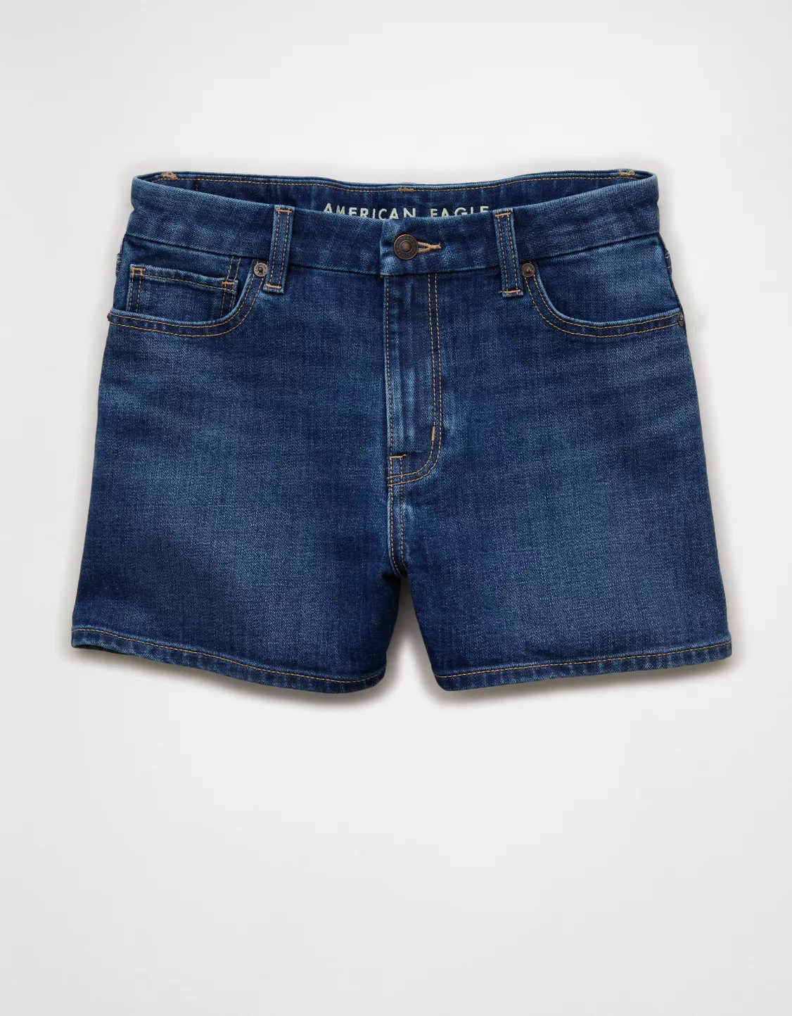 AE Stretch Super High-Waisted Curvy Mom Short | American Eagle Outfitters (US & CA)