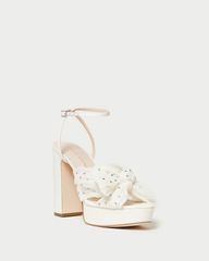 Natalia Pearl/Rhinestone Platform Bow Heel | Loeffler Randall