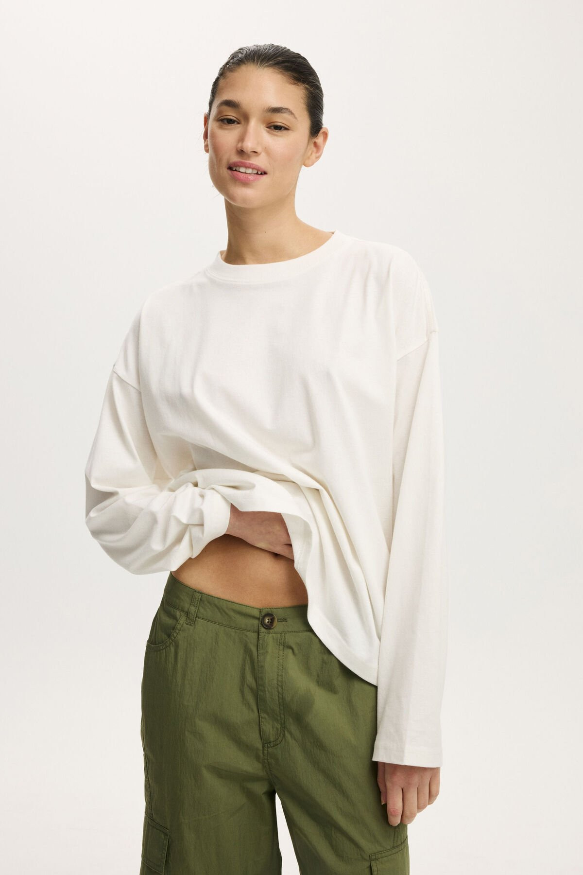 Boxy Long Sleeve Top | Cotton On (US)