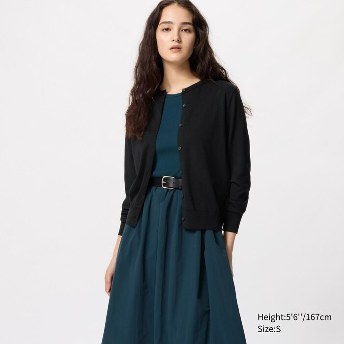 UV Protection Crew Neck Cardigan | UNIQLO (US)