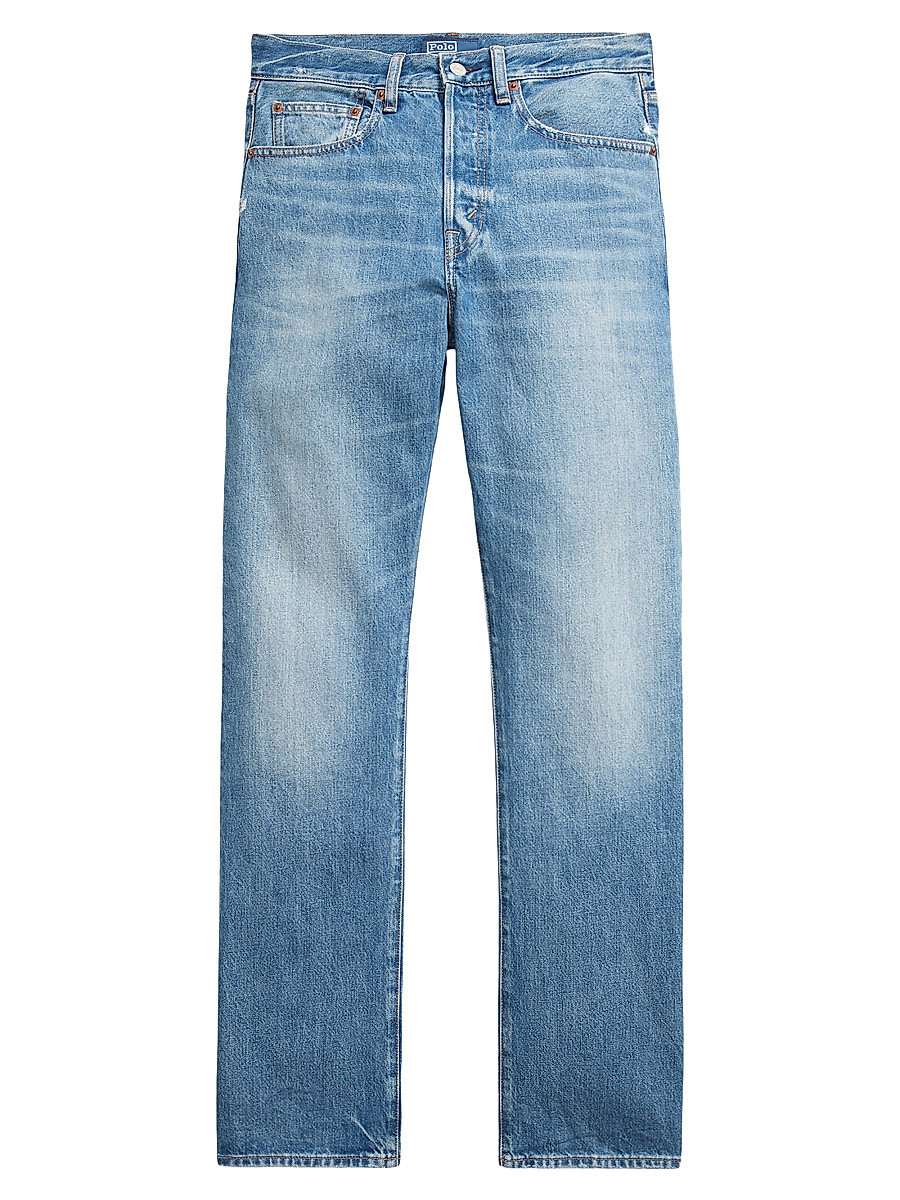 Women's High-Rise Straight-Leg Jeans - Lebec Wash - Size 29 | Saks Fifth Avenue