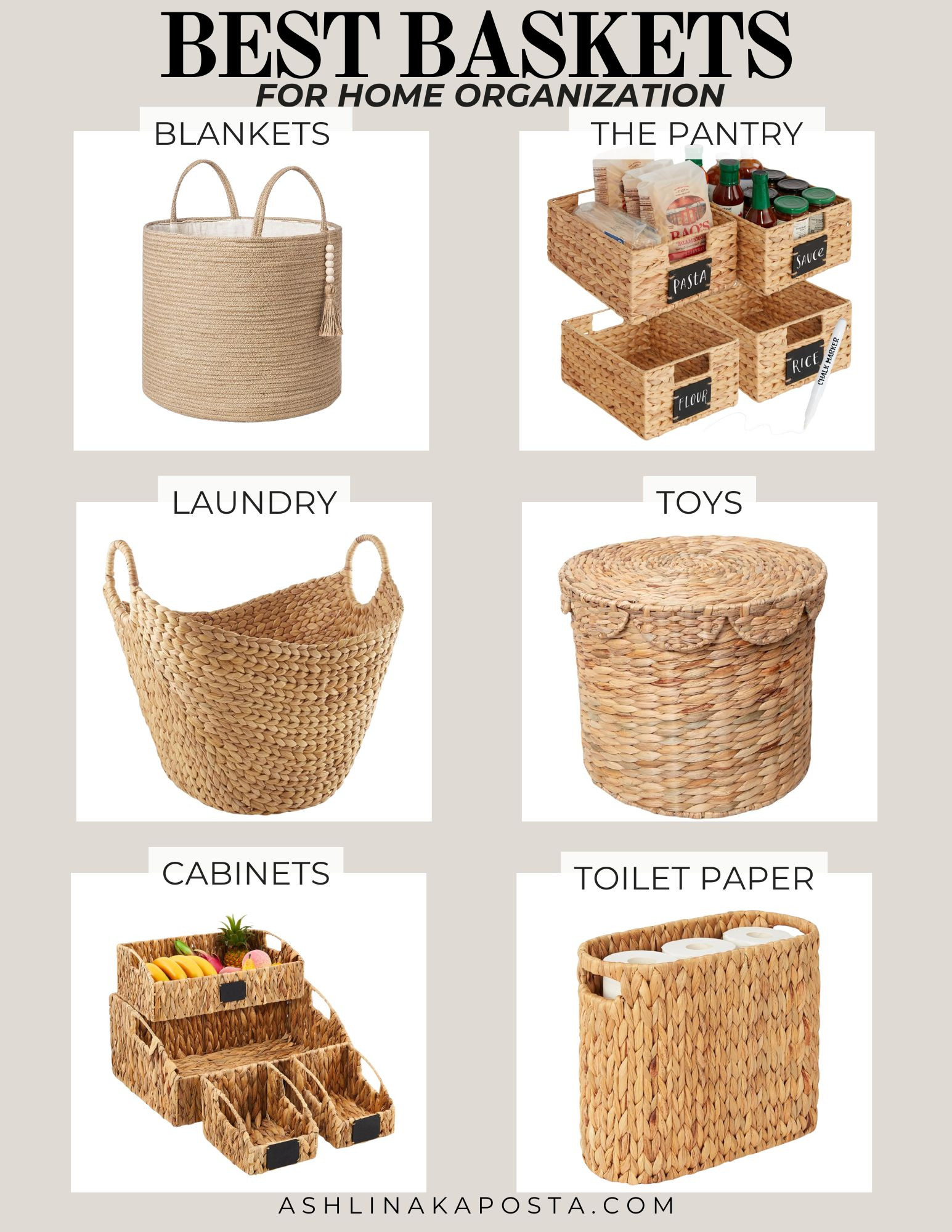 ✨ Chic + Clutter-Free ✨ I rounded up the 6 best wicker baskets on Amazon that make organizing your home effortless and stylish. From tucking away blankets in the living room, to storing skincare in the bathroom, to corralling pantry goods — these baskets are the ultimate clutter-killer. Woven texture adds warmth to any space, while giving you that perfectly organized, designer look. 🧺 shop these wicker basket must-haves and bring a little more calm + beauty into your home. 

 #LTKHome