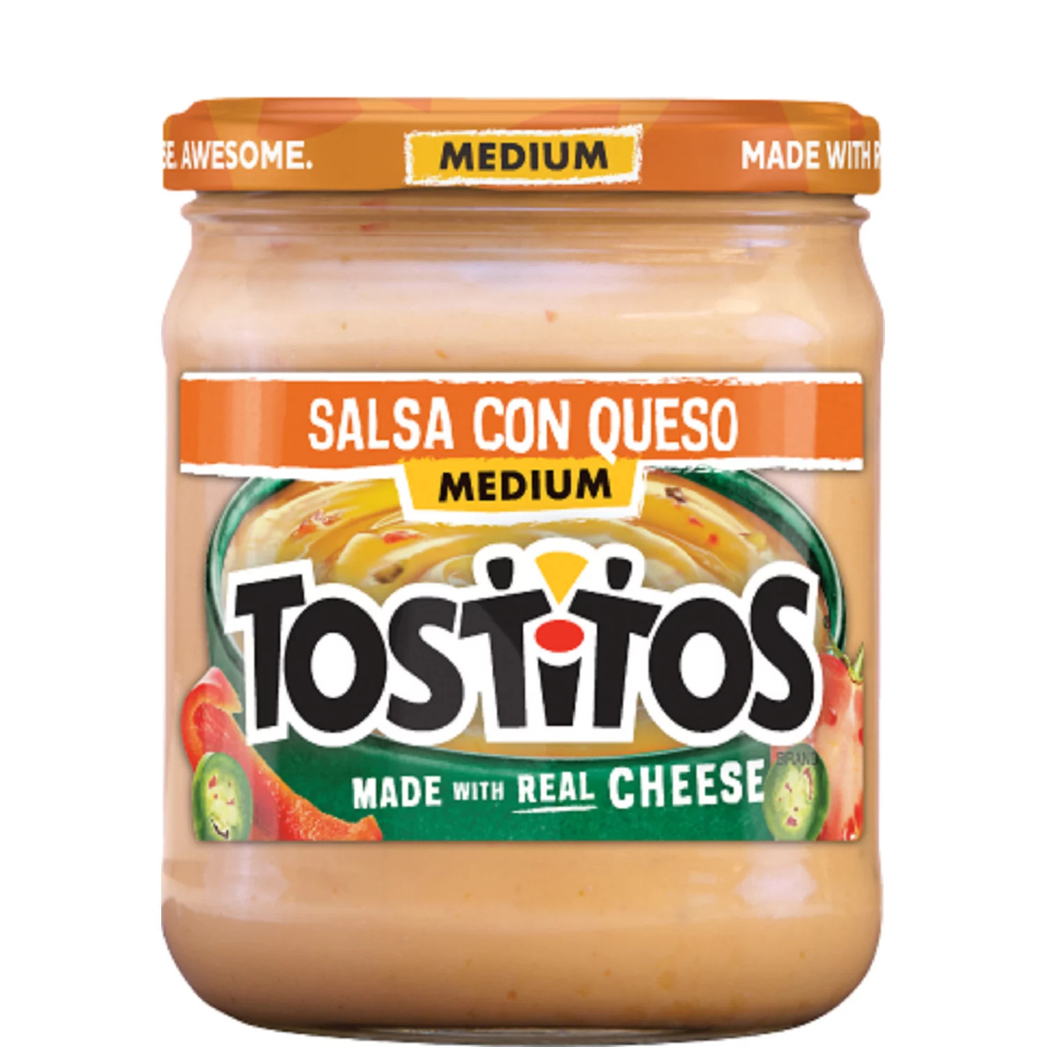 Tostitos Salsa Con Queso, Medium, 15 oz. | Sam's Club