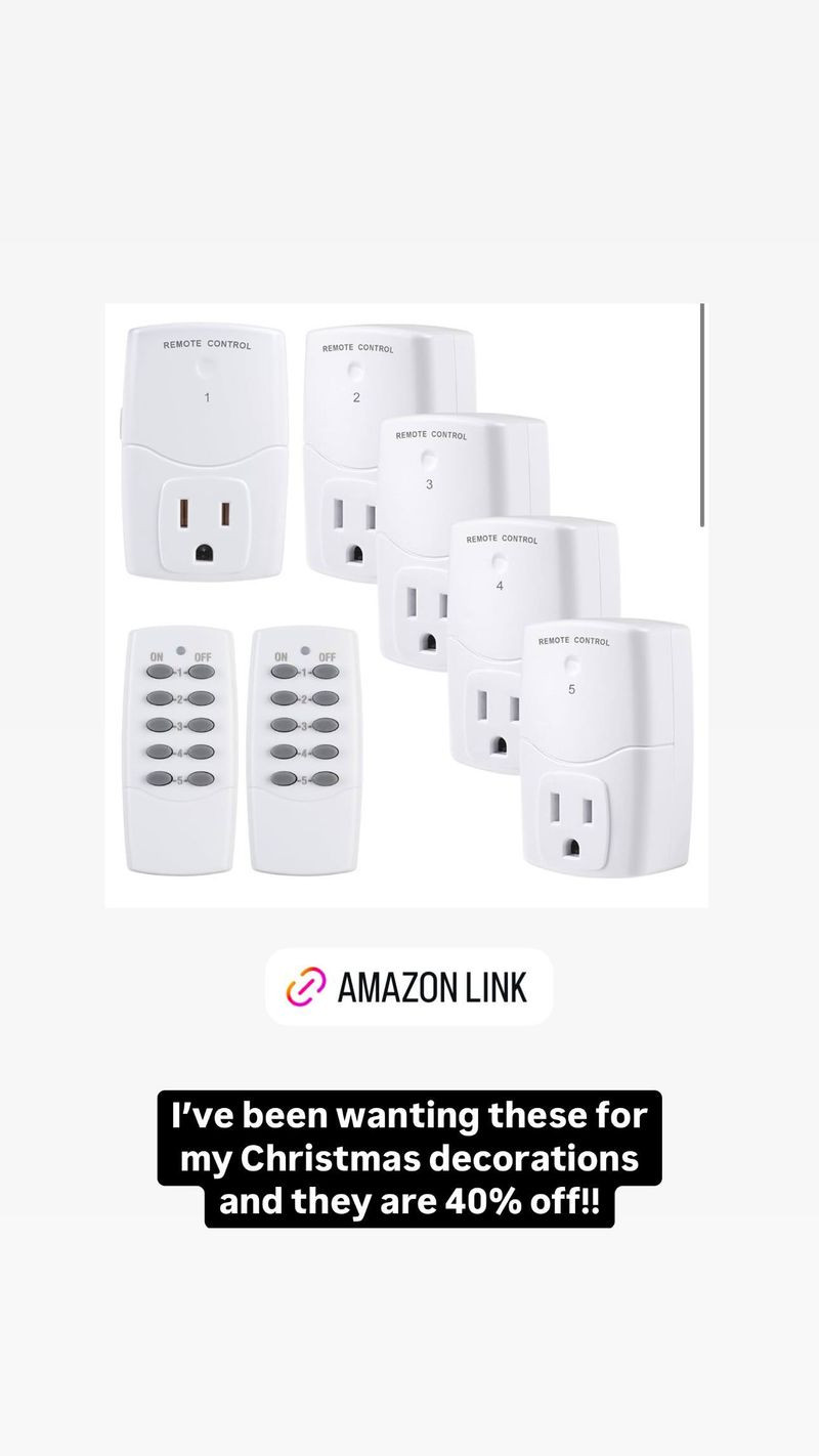 Remote Controlled Outlets - great for Christmas decor  

 #LTKSeasonal #LTKFindsUnder50