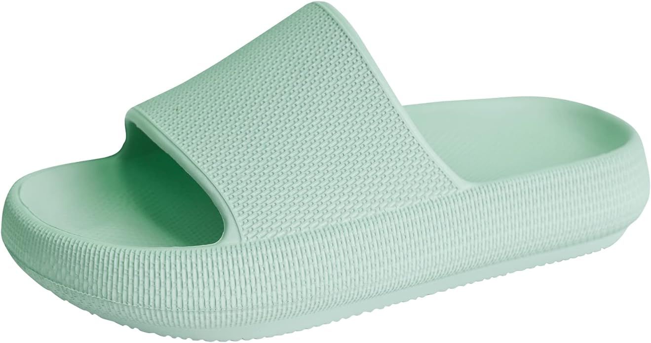 WYSBAOSHU Kid's Slides Girls Boys Comfort Non-Slip Thick Sole Slippers Summer Beach Shoes | Amazon (US)