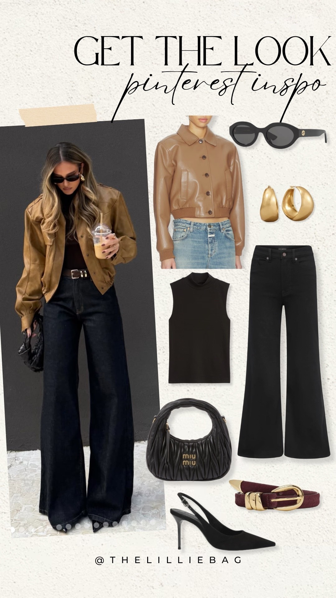 Get the Look 🤎

This Pinterest-inspired look is giving effortless luxury. A rich brown leather jacket, black denim, elevated basics, and timeless accessories… the kind of outfit you’ll reach for all fall long.

I’ve linked every piece so you can recreate the look. ✨

fall outfit inspiration, Pinterest outfit, leather jacket outfit, black denim, elevated basics, chic fall style, neutral wardrobe, capsule wardrobe, designer-inspired style, everyday outfit, date night outfit, fall fashion, luxury style.

#LTKootd #LTKSaleAlert #LTKSeasonal