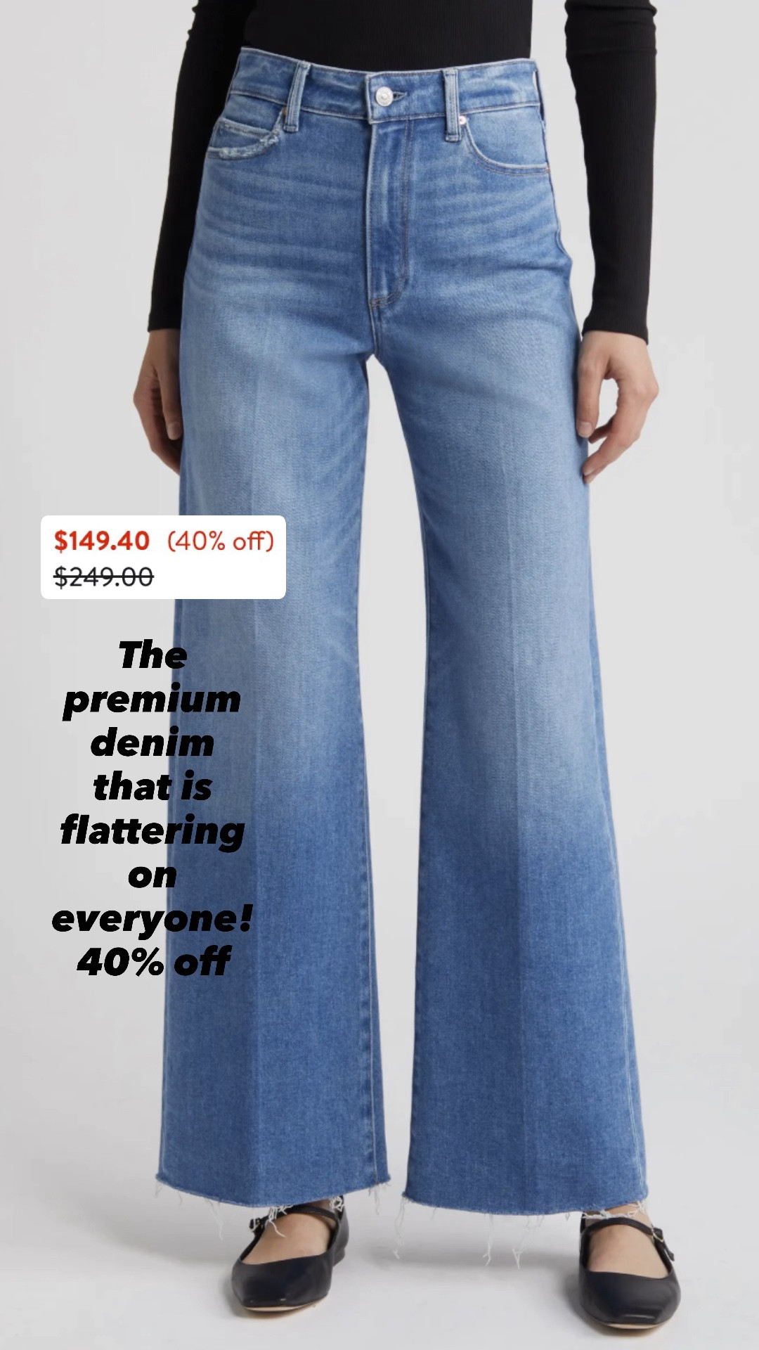 40% off these Paige premium denim
I have in a few washes 
Flattering on everyone 

Nordstrom 

#LTKootd #LTKOver40 #LTKSaleAlert