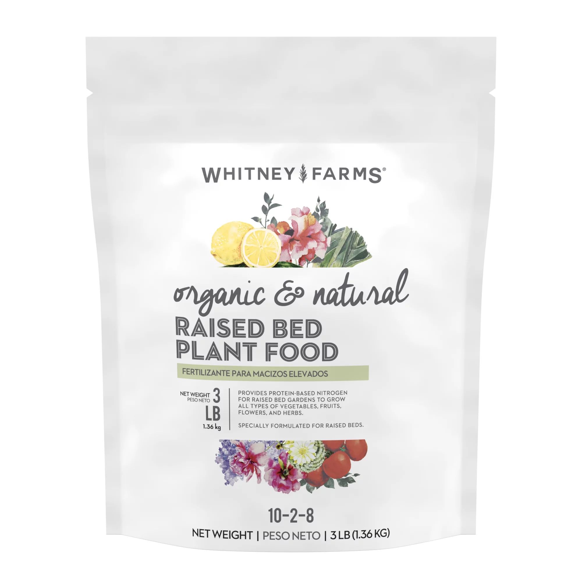 Whitney Farms Organic & Natural Raised Bed Plant Fertilizer, 3 lbs. | Walmart (US)