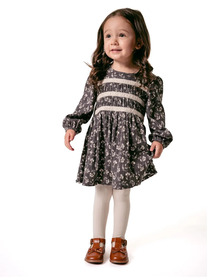 Modern Moments by Gerber Toddler Girl Smocked Bodice Dress, 12 Months - 5T | Walmart (US)
