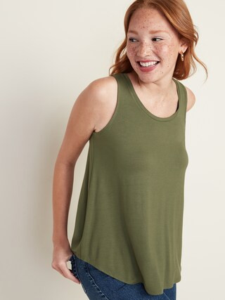 Luxe Scoop-Neck Tank for Women | Old Navy (US)