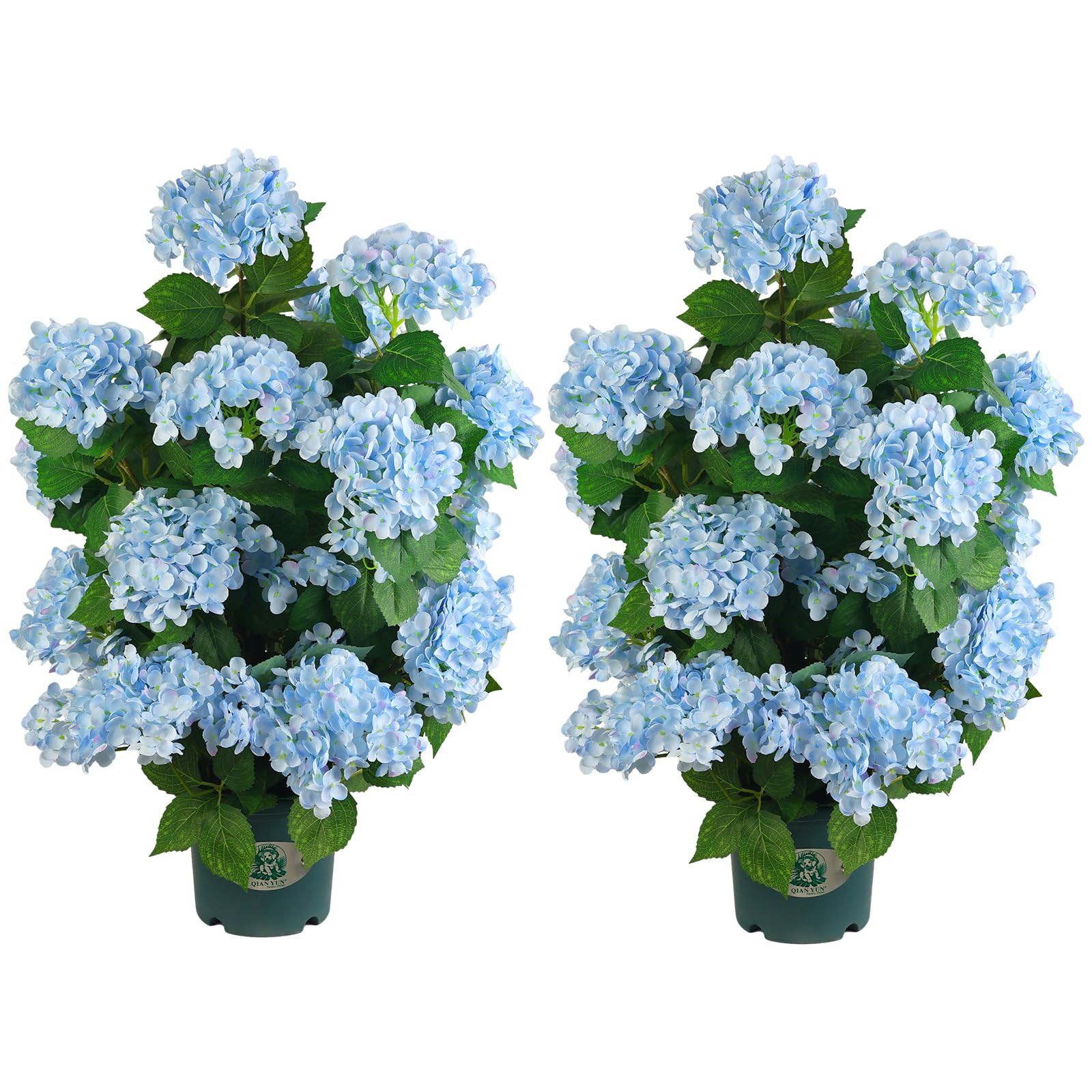 30’’ Artificial Hydrangea Tree with Blue Flowers, Faux Hydrangea Tree in Pot for Indoor & Out... | Amazon (US)