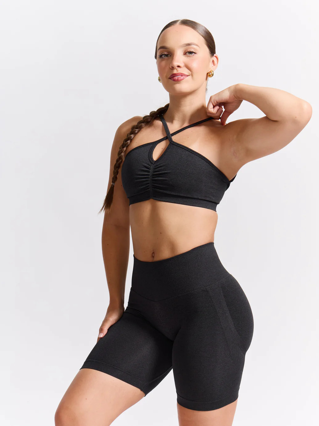 Wonder Seamless Sports Bra - Charcoal | Buffbunny