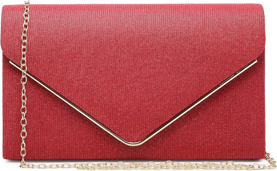 Women Glistening Clutches Handbags Evening Bags Wedding Purses Cocktail Prom Party Clutches | Amazon (US)